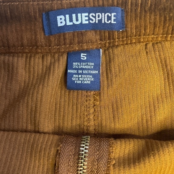 Blue Spice Brown Corduroy Mini Skirt Size 5 - Picture 3 of 5